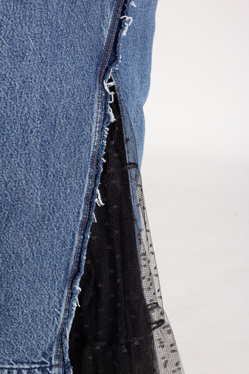 ミニスカート VALENTINO FW25 Denim skirt (B3DD20L9KH 558) デニム ミニスカート for ウィメンズ インチ ブルー | Valentino JP
